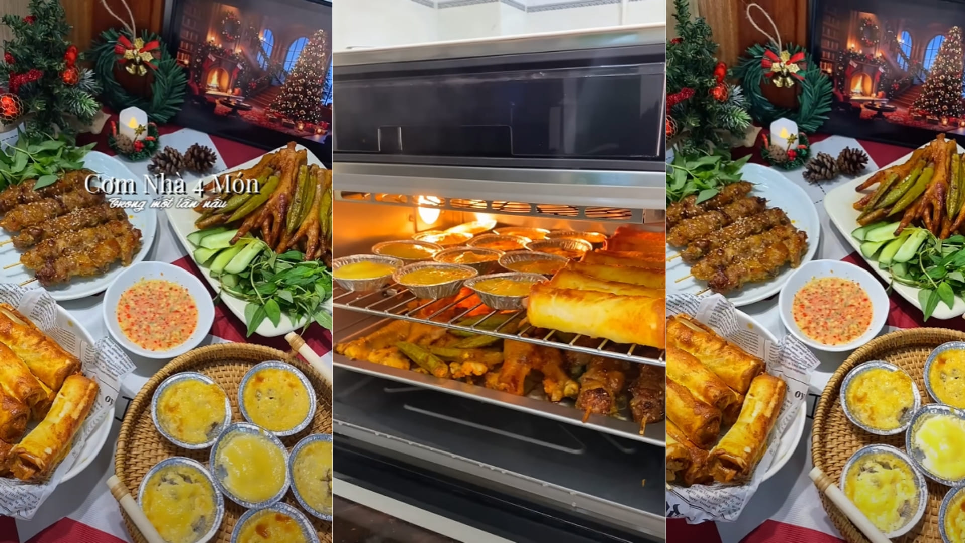 Bánh Mì Cuộn Xúc Xích, Chân Gà Nướng, Thịt Xiên, Hàu Nướng Phô Mai Nồi Chiên Hơi Nước 2Good S100